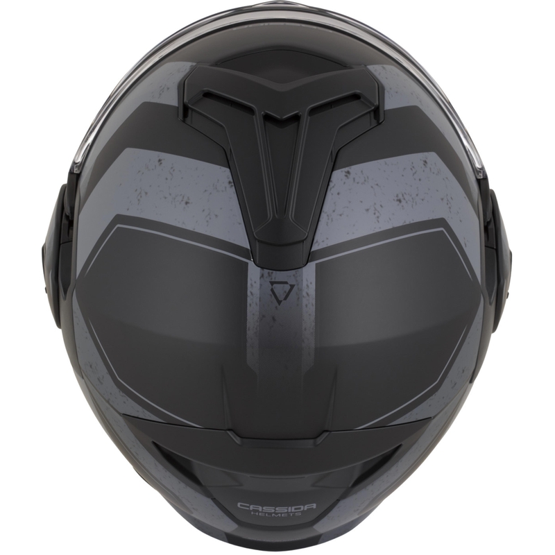 Cassida MultiFlip Korp opklapbare motorhelm matzwart-donkergrijs-grijs