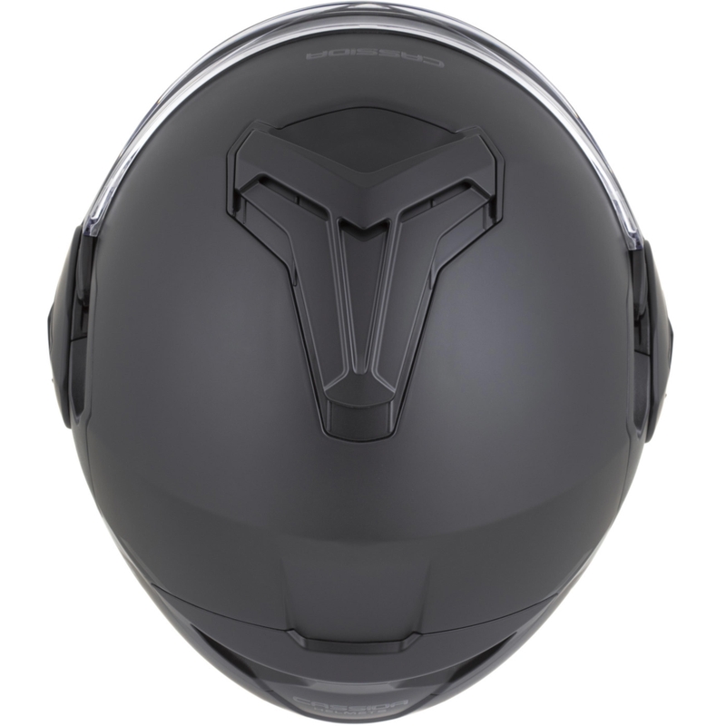 Cassida MultiFlip Solid Blackout flip-up motorhelm matzwart