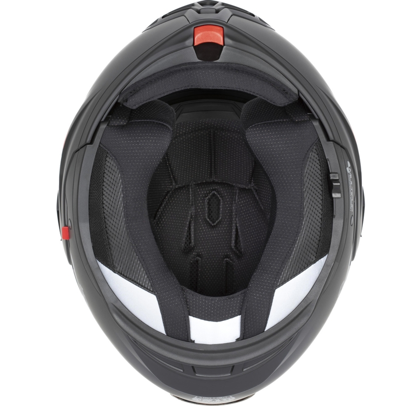 Cassida MultiFlip Solid Blackout flip-up motorhelm matzwart