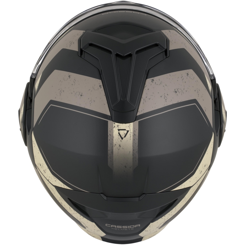 Cassida MultiFlip Korp opklapbare motorhelm matzwart-zand-khaki