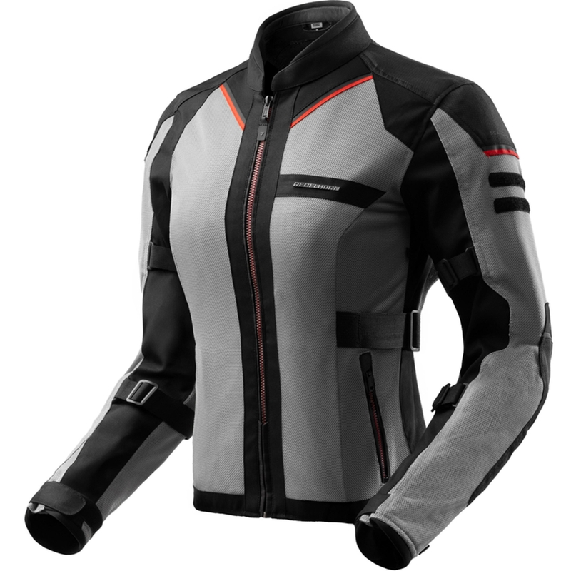 Dames motorjas Rebelhorn Scandal 3 zwart-grijs-rood