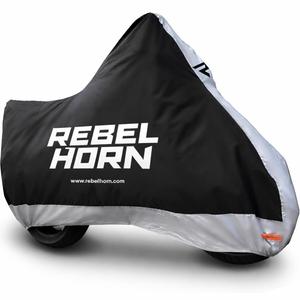 Rebelhorn Shelter motorhoes zwart-zilver