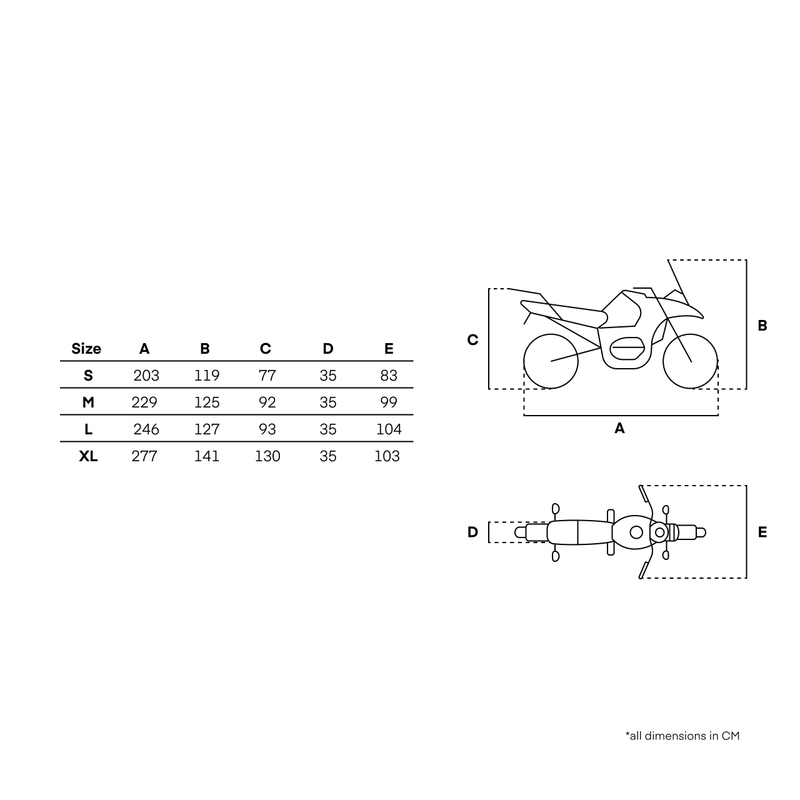 Rebelhorn Shelter motorhoes zwart-zilver