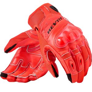 Revit Ritmo fluo motorhandschoenen rood-zwart