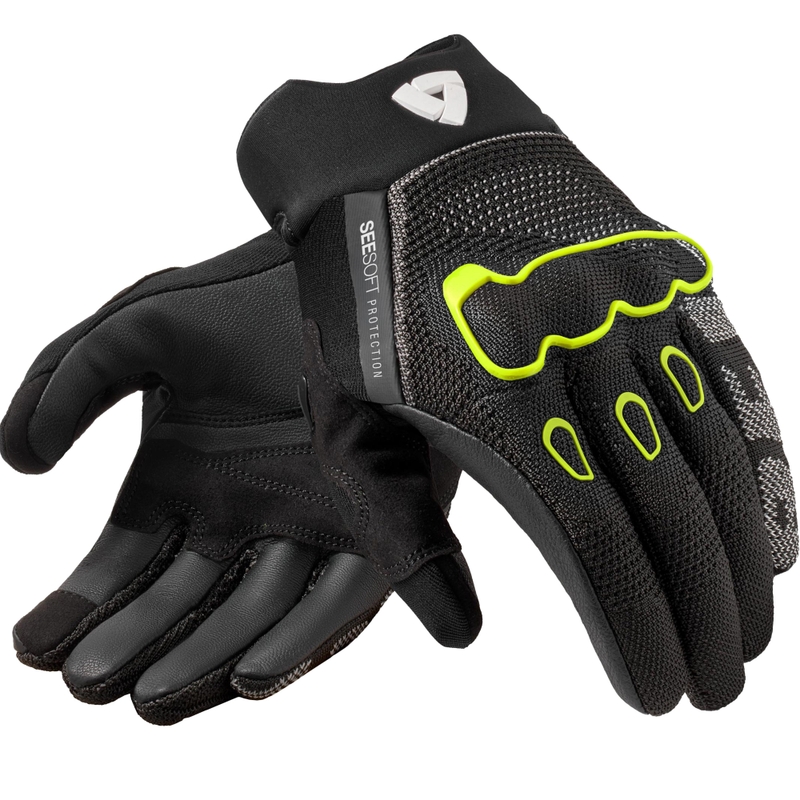 Revit Hyperspeed 3 motorhandschoenen zwart-fluorescent geel
