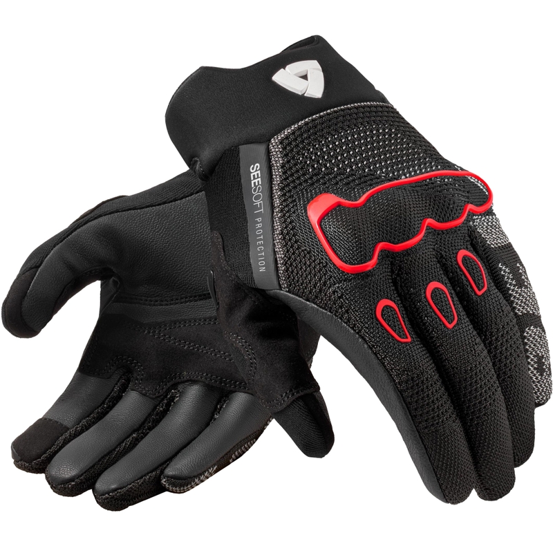 Revit Hyperspeed 3 motorhandschoenen zwart-fluorrood