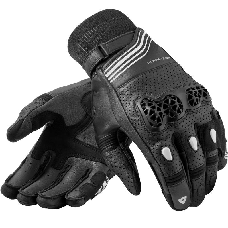 Revit Positron motorhandschoenen zwart-wit