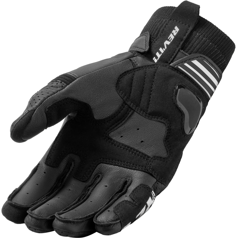 Revit Positron motorhandschoenen zwart-wit