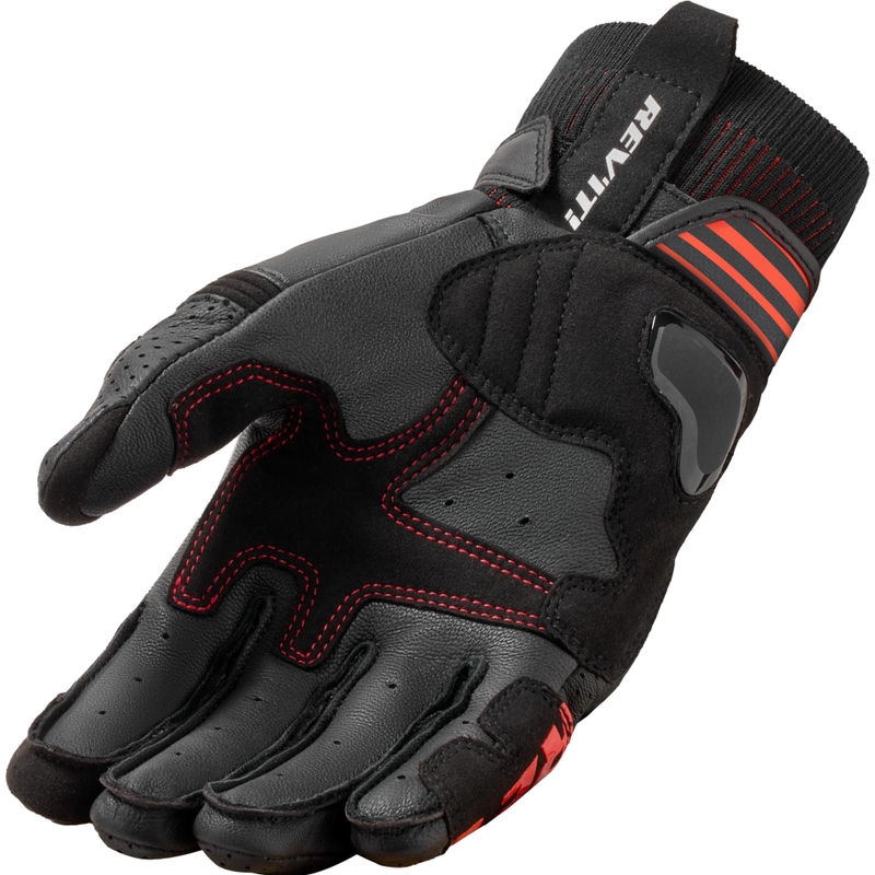 Revit Positron motorhandschoenen zwart-rood