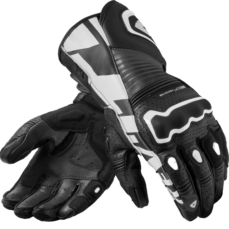 Revit Argon 3 motorhandschoenen zwart-wit