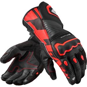 Revit Argon 3 motorhandschoenen zwart-fluorescerend rood