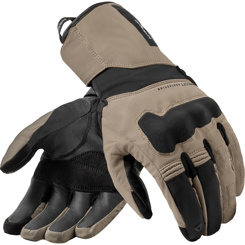 Revit Convergent H2O motorhandschoenen zandzwart
