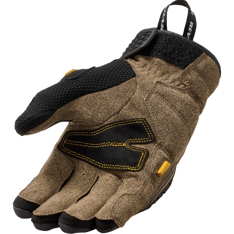 Revit Mangrove 2 motorhandschoenen zwart-mosterdgeel