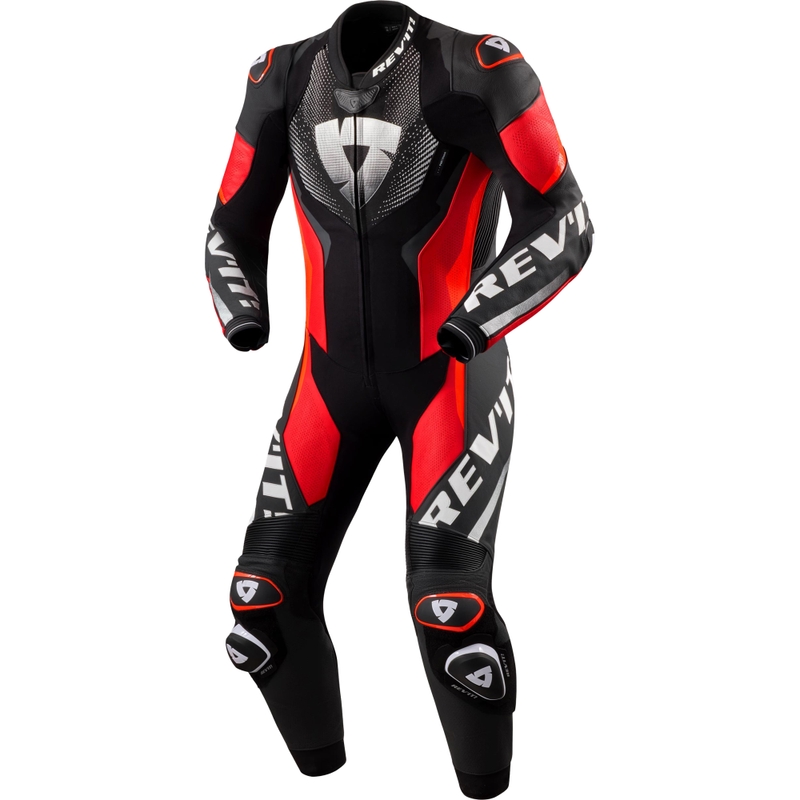 Revit One Piece Hyperspeed 3 Motorpak Zwart-Fluor Rood