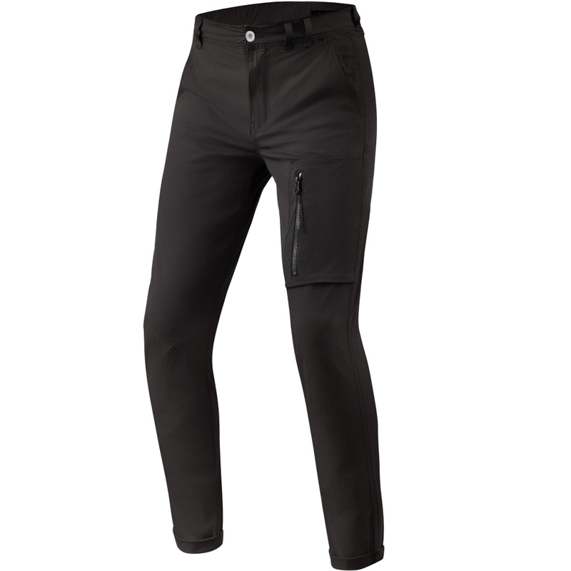 Revit Chino Terry Skinny Motorbroek Zwart