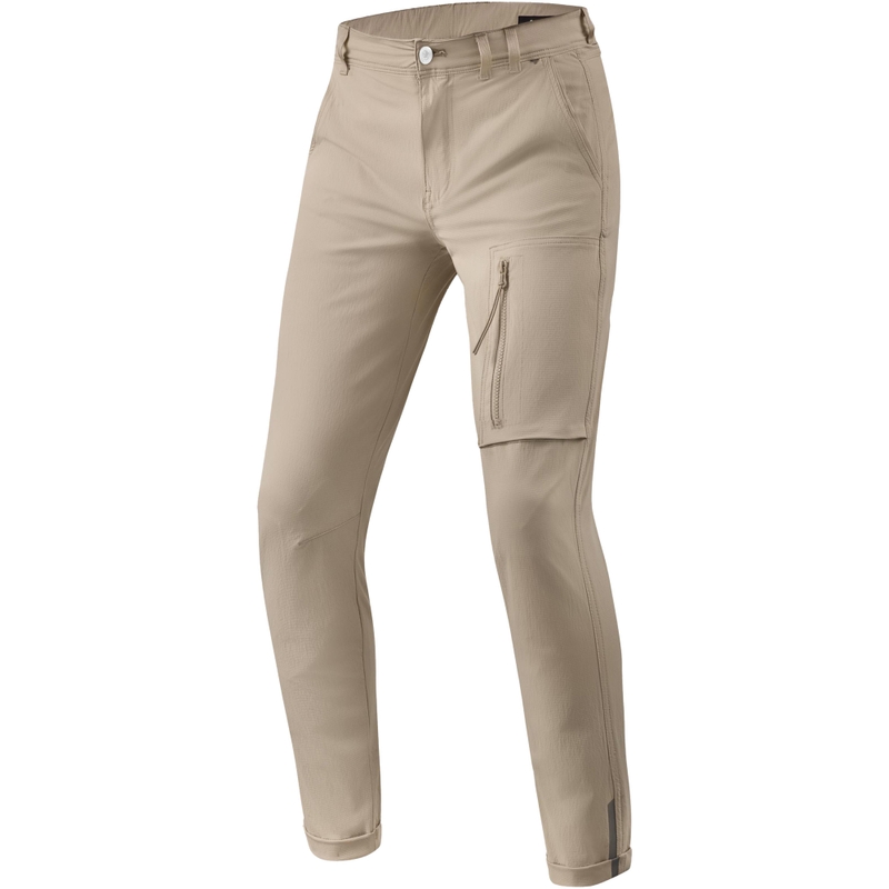 Revit Chino Terry Skinny Extra Cropped Motorbroek Zand
