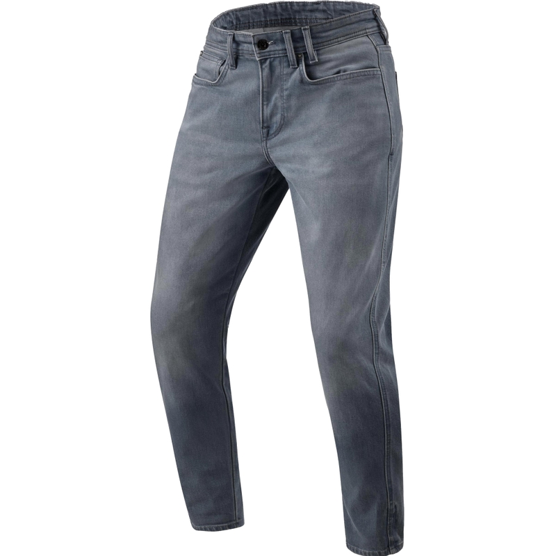 Revit Keegan Tapered Motorcycle Jeans, gewassen middengrijs