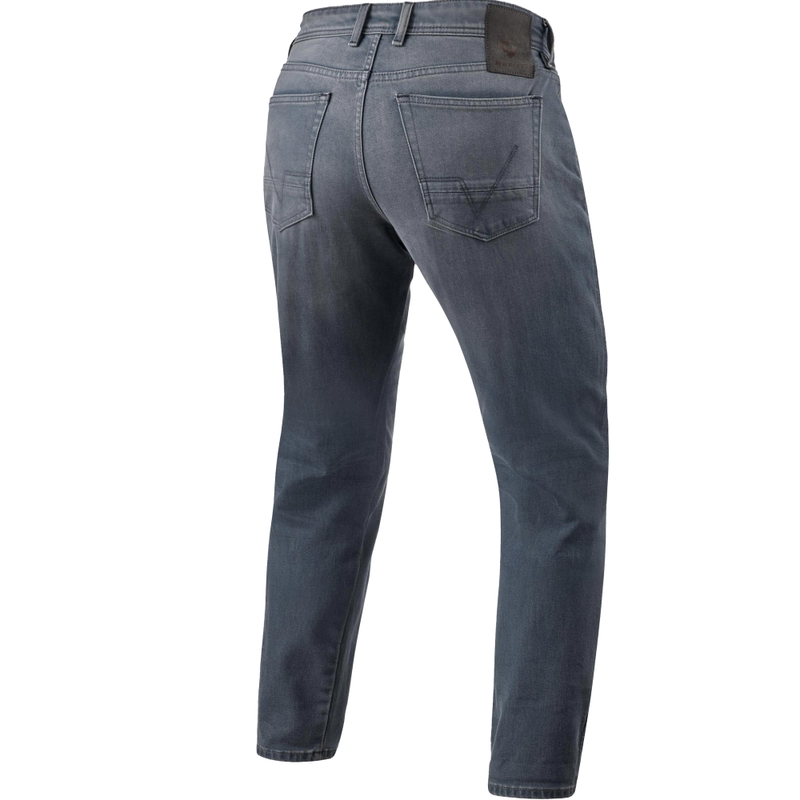 Revit Keegan Tapered Motorcycle Jeans, gewassen middengrijs