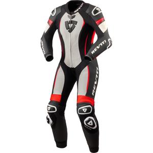 Revit Xena 4 dames motorpak wit-fluorrood