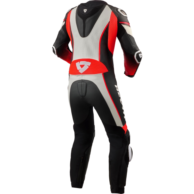 Revit Xena 4 dames motorpak wit-fluorrood
