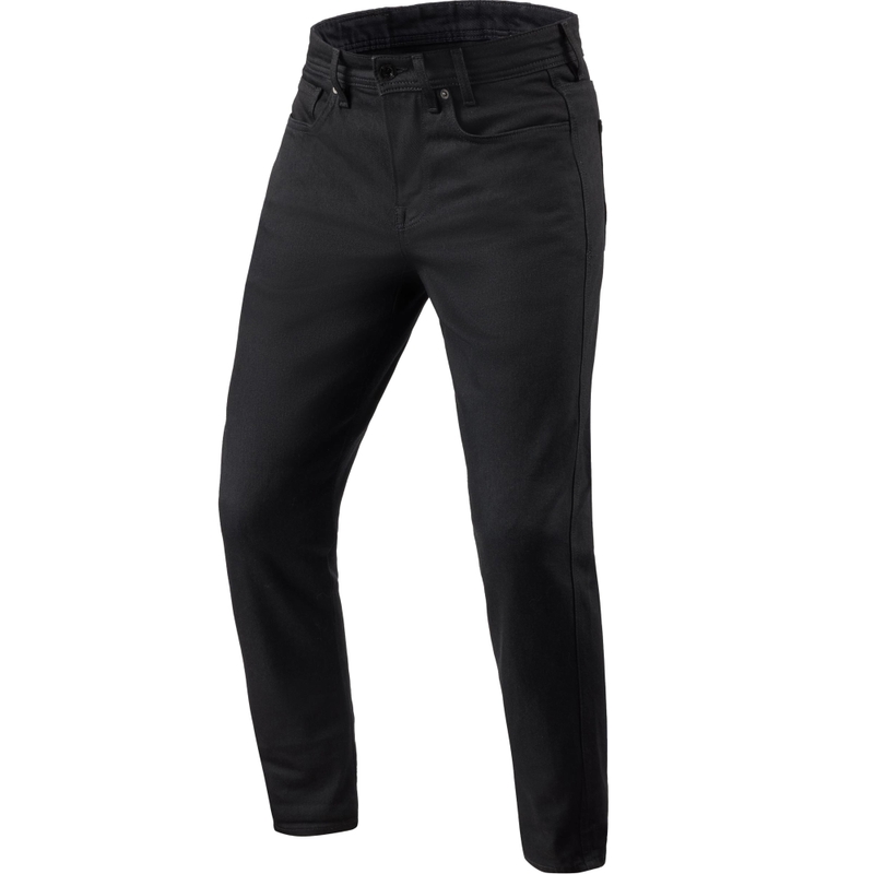 Revit Keegan Tapered Motorcycle Cropped Jeans Zwart