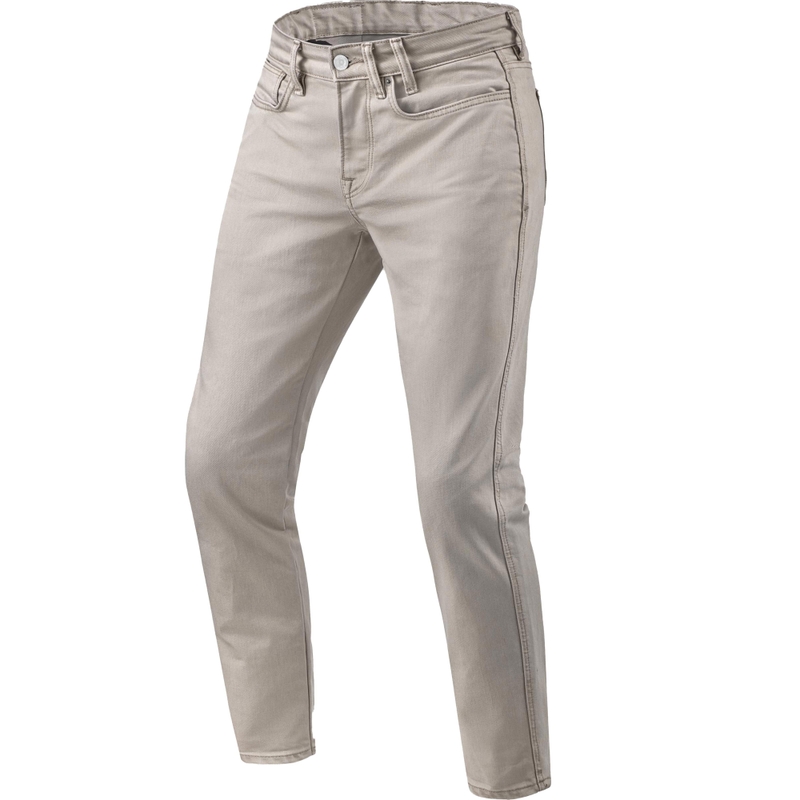 Revit Jamison Slim Extra Cropped Motorjeans Zand
