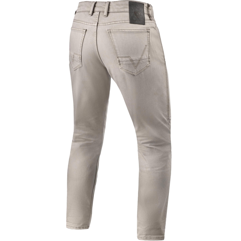 Revit Jamison Slim Extra Cropped Motorjeans Zand