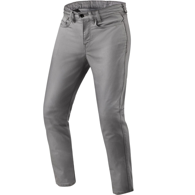 Revit Jamison Slim cropped motorjeans grijs