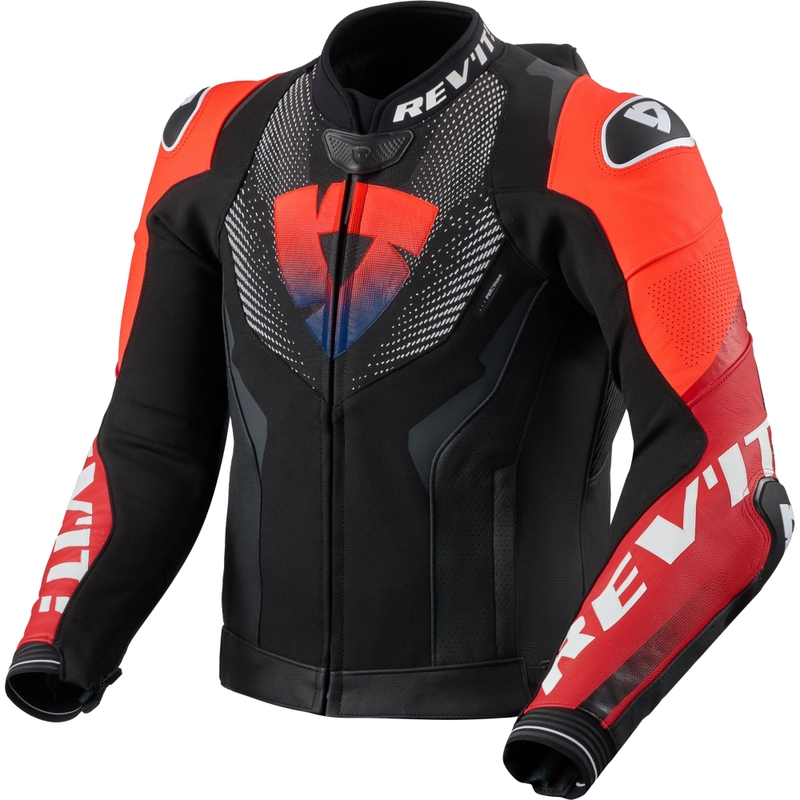 Revit Hyperspeed 3 PRO leren motorjas zwart-rood