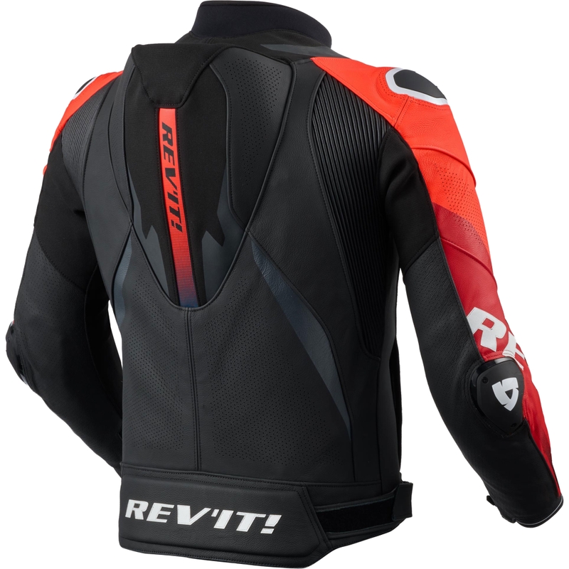 Revit Hyperspeed 3 PRO leren motorjas zwart-rood