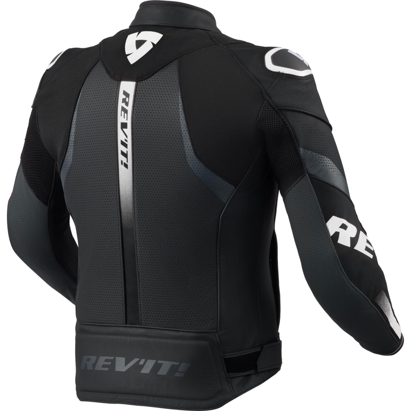 Revit Hyperspeed 3 Air leren motorjas zwart-wit