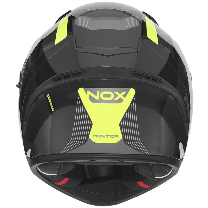 Integraal motorhelm NOX N402 Mentor zwart-fluor geel