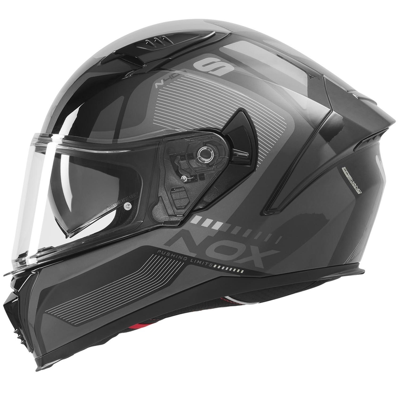 NOX N402 Mentor integraal motorhelm zwart-zilver