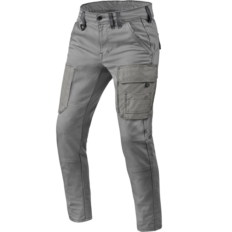 Revit Cargo Brant Slim Extra Cropped Motorjeans Grijs