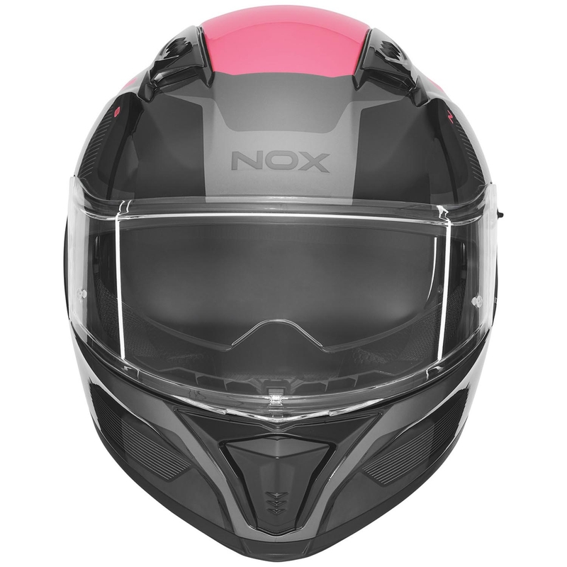 Integraal motorhelm NOX N402 Mentor zwart-roze