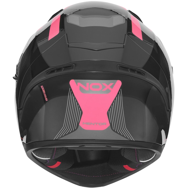 Integraal motorhelm NOX N402 Mentor zwart-roze