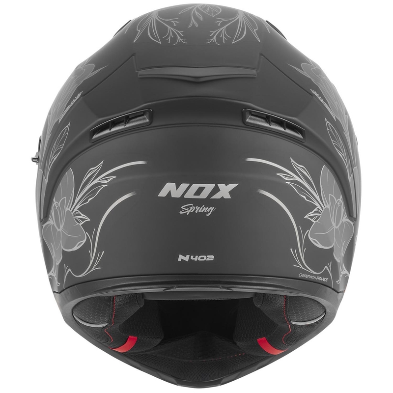 Integraal motorhelm NOX N402 Spring matzwart-zilver