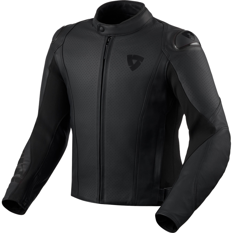 Revit Quadratic leren motorjas zwart