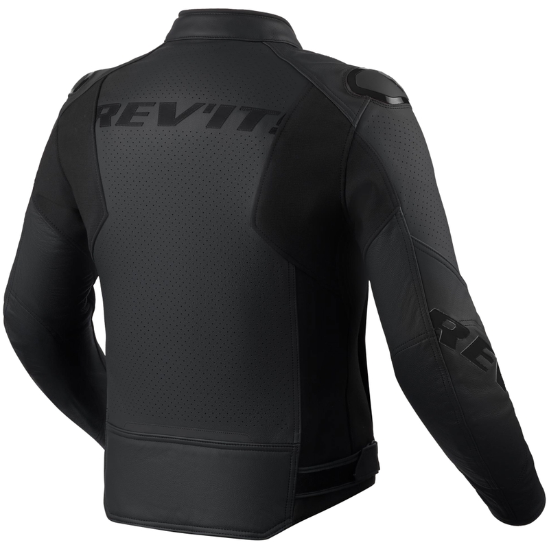 Revit Quadratic leren motorjas zwart