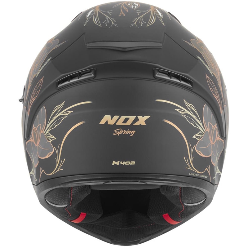 Integraal motorhelm NOX N402 Spring mat zwart-goud