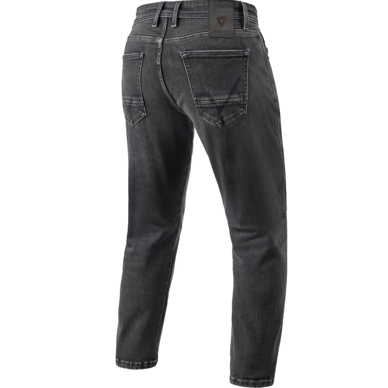 Revit Detroit 3 Tapered Motorcycle Jeans Donkerzwart