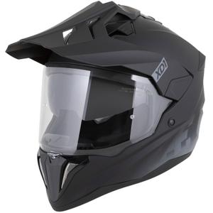 Enduro motorhelm ZED XD1 matzwart-donkergrijs
