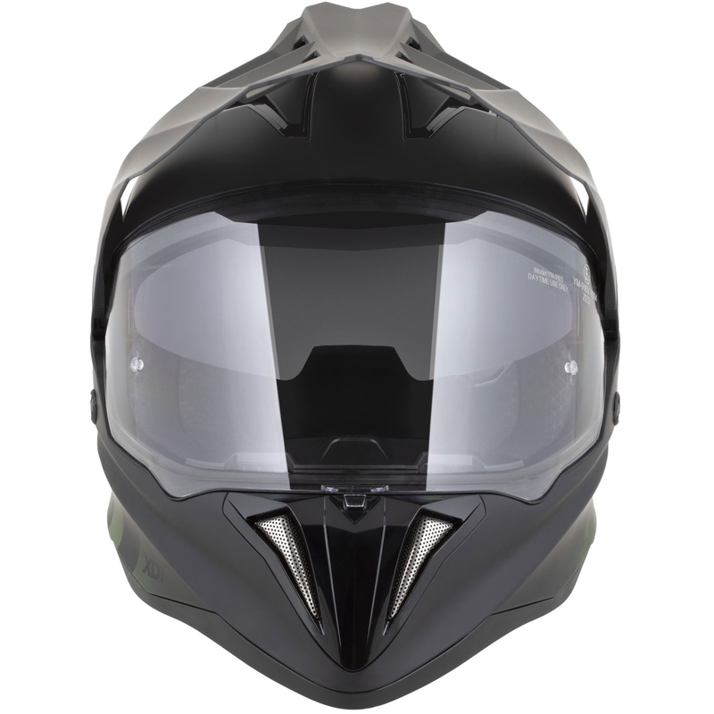 Enduro motorhelm ZED XD1 matzwart-donkergroen