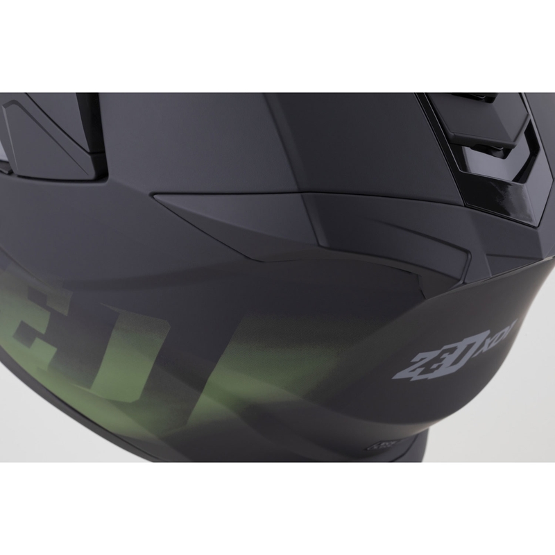 Enduro motorhelm ZED XD1 matzwart-donkergroen