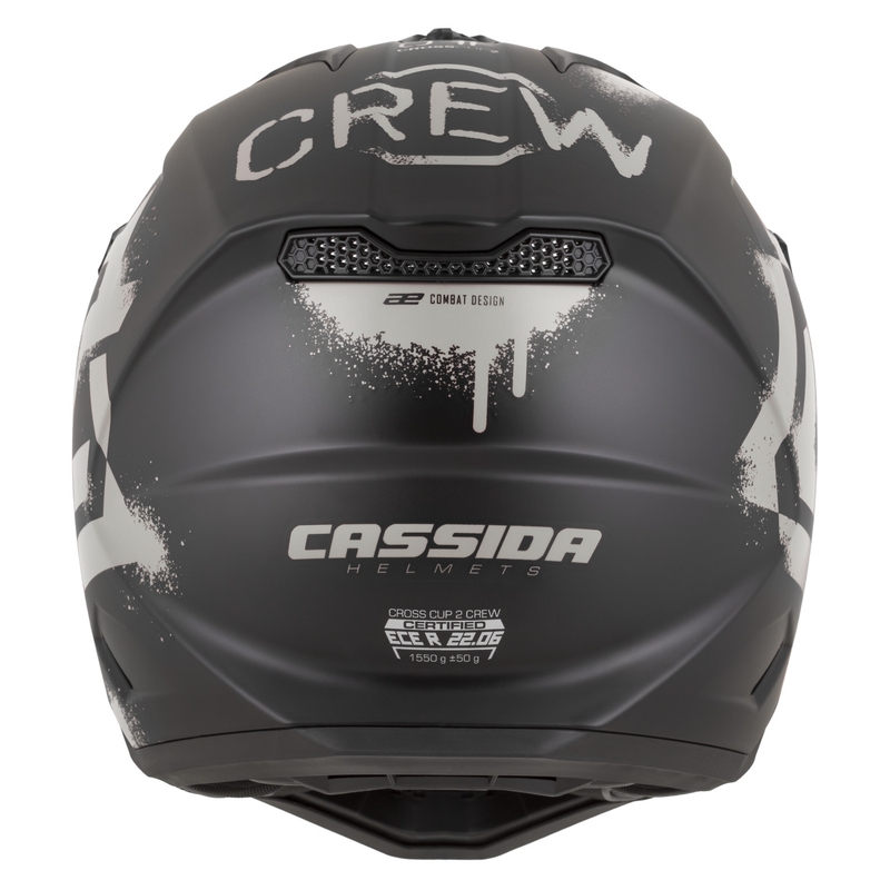 Cassida Cross Cup 2 Crew motorcrosshelm matzwart-zand