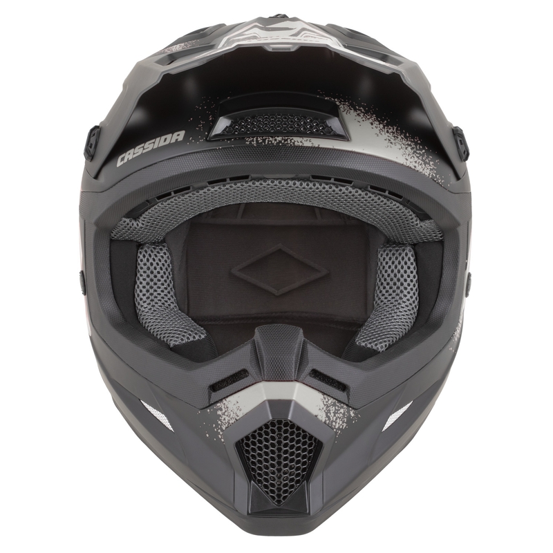 Cassida Cross Cup 2 Crew motorcrosshelm matzwart-zand