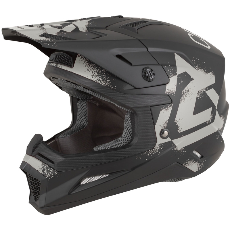 Cassida Cross Cup 2 Crew motorcrosshelm matzwart-zand