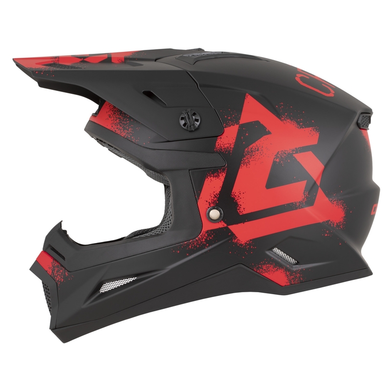 Cassida Cross Cup 2 Crew motorcrosshelm matzwart-rood