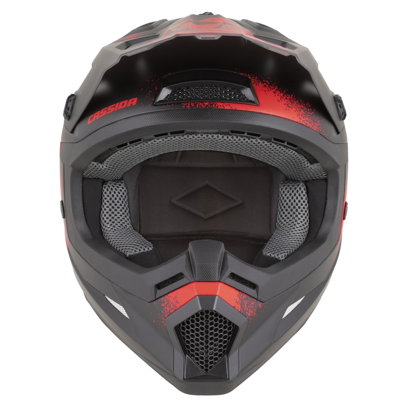 Cassida Cross Cup 2 Crew motorcrosshelm matzwart-rood