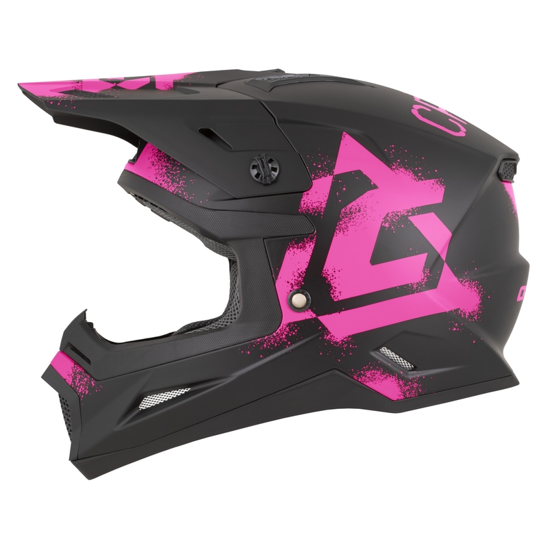 Cassida Cross Cup 2 Crew motorcrosshelm matzwart-fluoroze